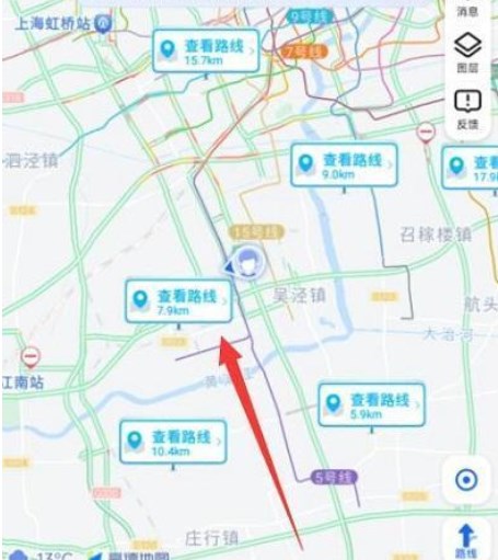 高德地图表白路线功能在什么地方